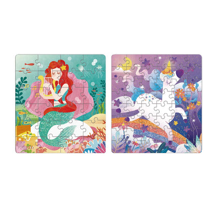 Puzzle magnético 2 en 1 Unicornio y Sirena MierEdu