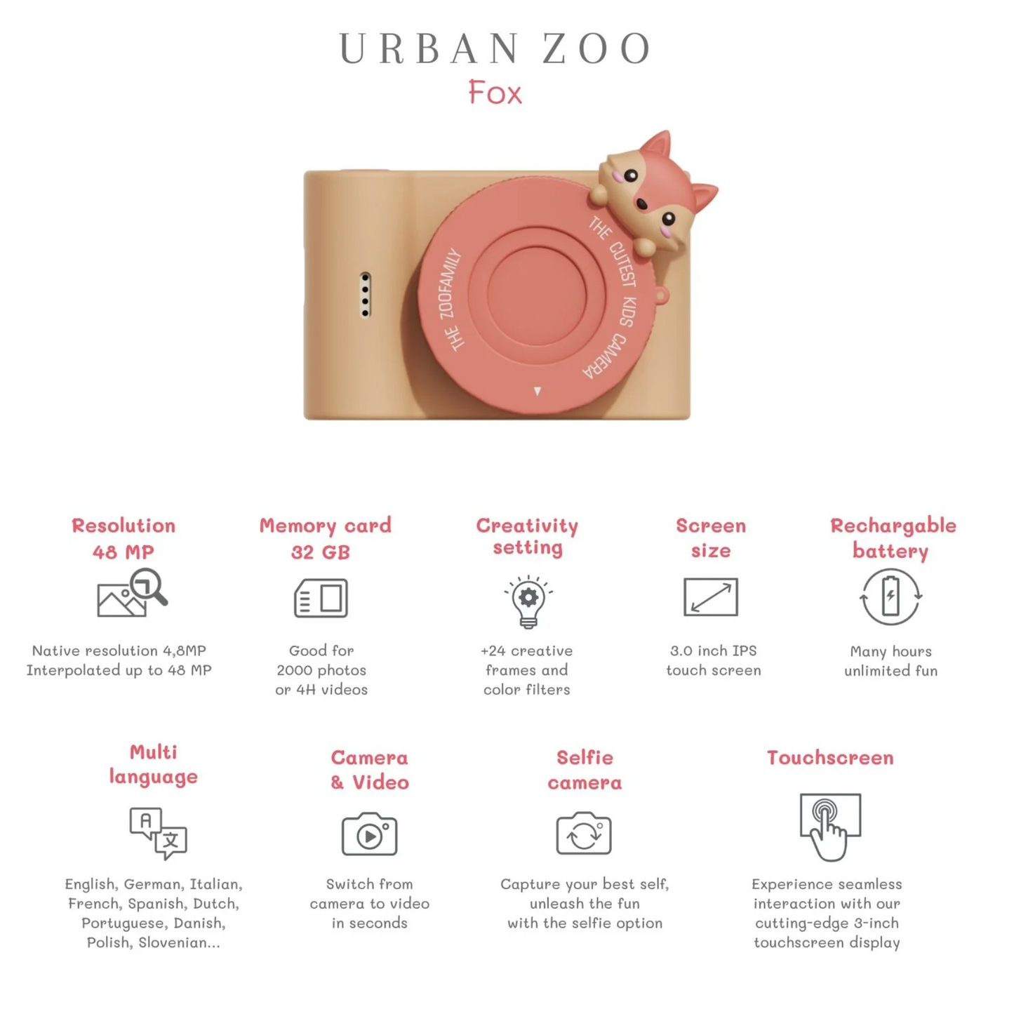 Cámara digital The Zoofamily - Urban Zoo Fox