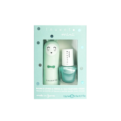 Caja regalo cosmética infantil turquesa - Inuwet