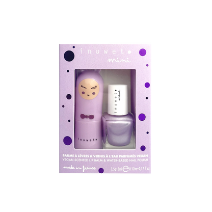 Caja regalo cosmética infantil malva - Inuwet