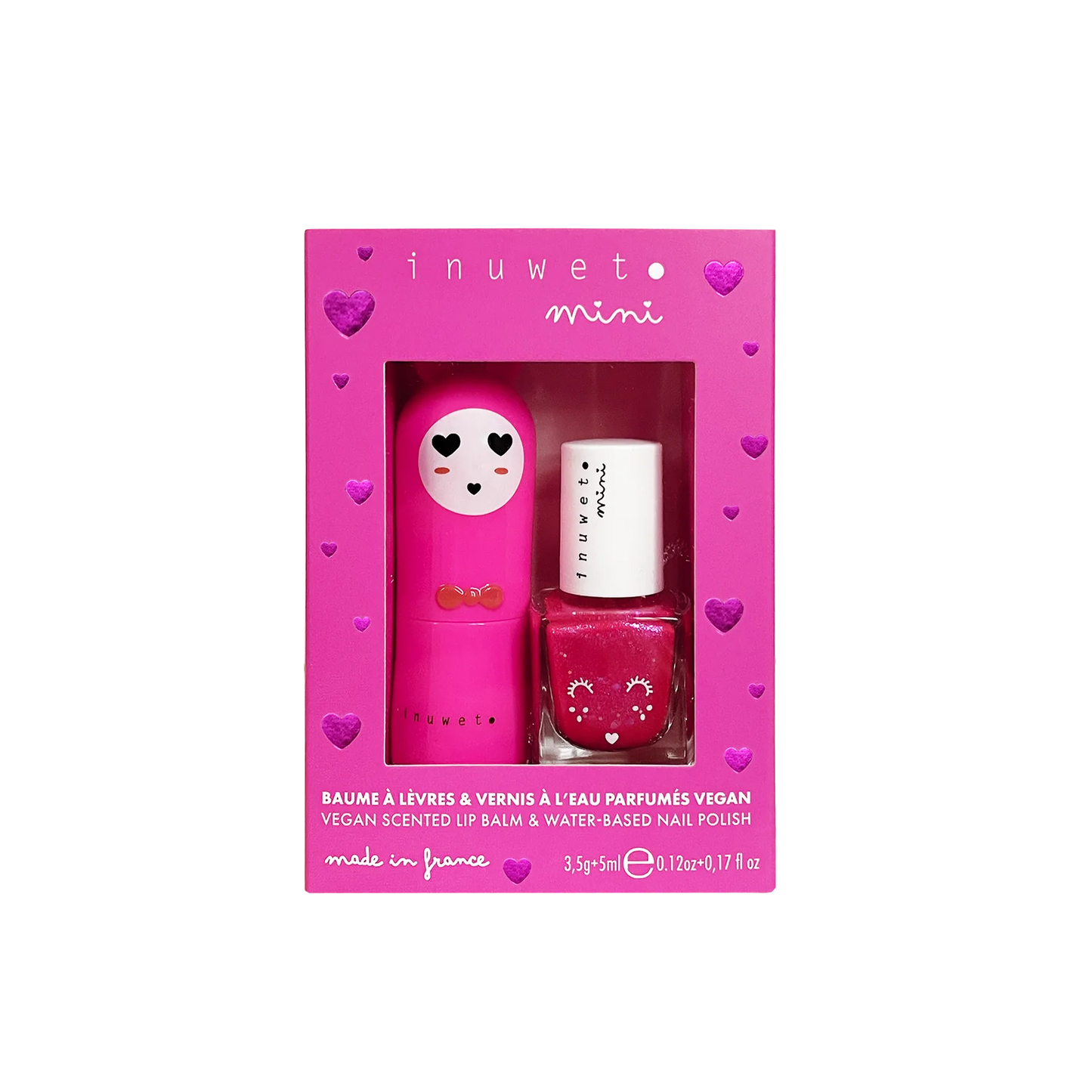 Caja regalo cosmética infantil fucsia - Inuwet