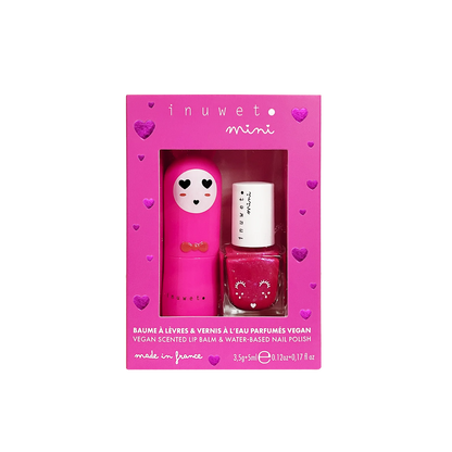 Caja regalo cosmética infantil fucsia - Inuwet