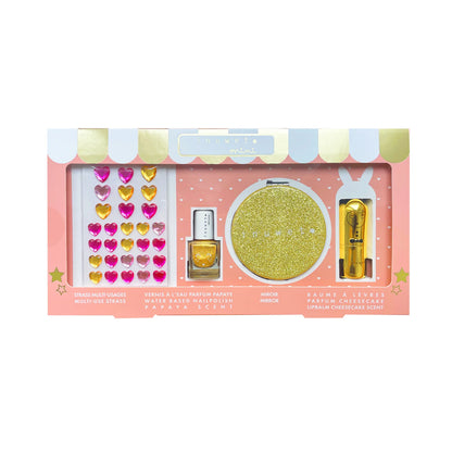 Caja regalo cosmética infantil Glitter Dorado - Inuwet