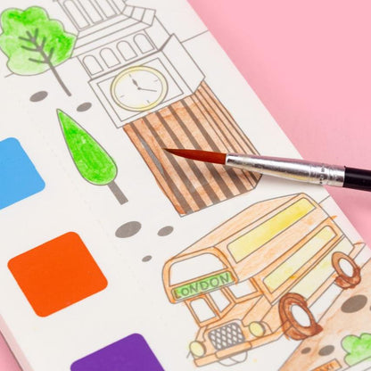 Libro de acuarelas Viaje por el mundo MierEdu