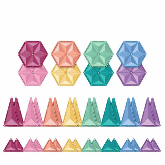 Pastel Geometry Pack 40 pc - Connetix