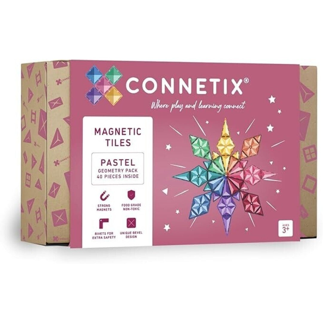 Pastel Geometry Pack 40 pc - Connetix