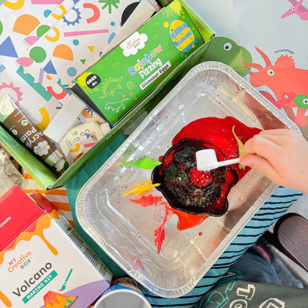Dinosaur Collage Sensory - My Creative Box