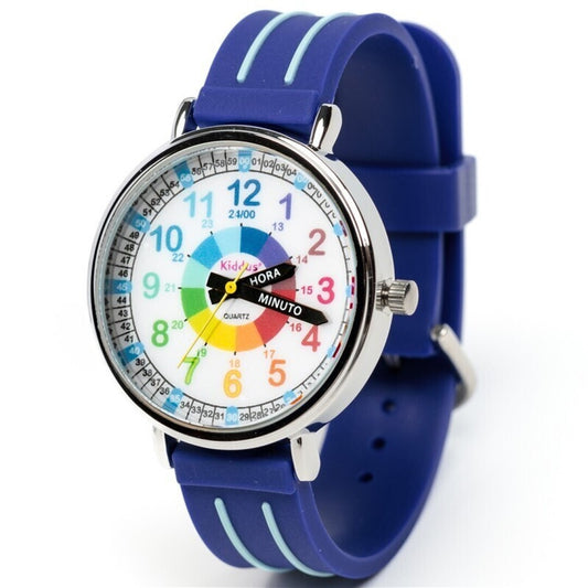Reloj aprendizaje silicona azul -  Kiddus