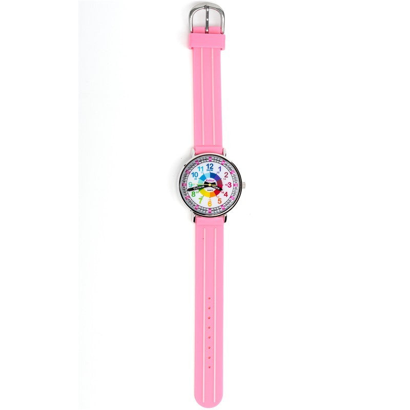 Reloj aprendizaje silicona rosa -  Kiddus
