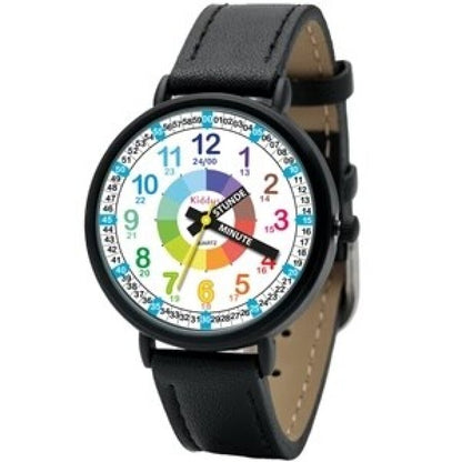 Reloj aprendizaje polipiel negro -  Kiddus