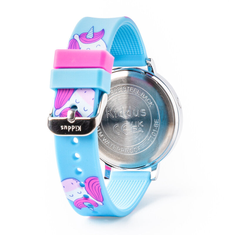Reloj aprendizaje silicona rosa unicornios -  Kiddus