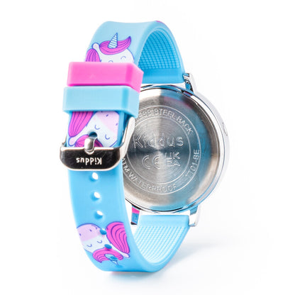 Reloj aprendizaje silicona rosa unicornios -  Kiddus