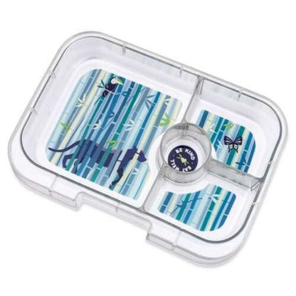 Caja almuerzo panino 4C aqua panther - Yumbox