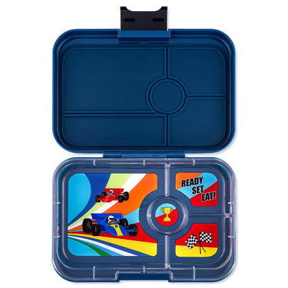 Caja almuerzo panino 4C montecarlo blue race cars - Yumbox