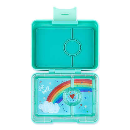 Caja almuerzo snack 3C aqua rainbow - Yumbox