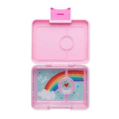 Caja almuerzo snack 3C power pink rainbow - Yumbox