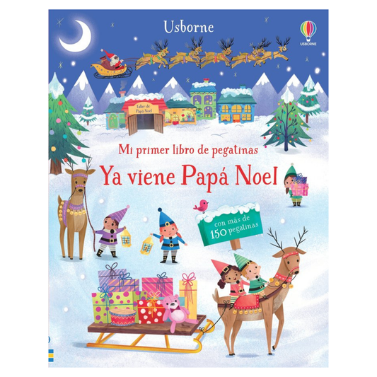 Ya viene Papá Noel libro pegatinas