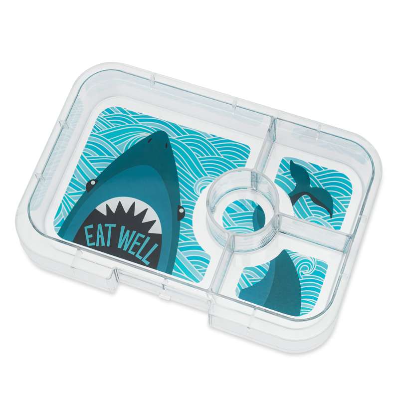 Caja almuerzo snack 3C Jurasic Green Shark - Yumbox