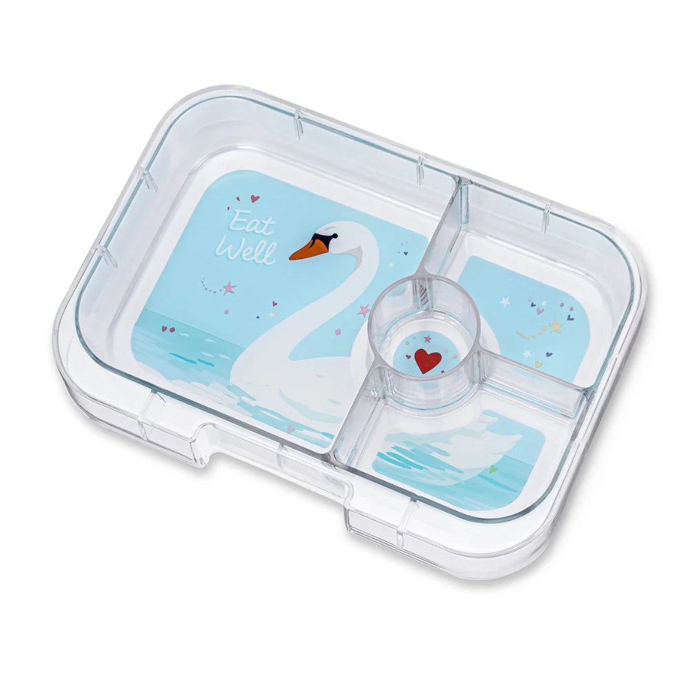 Caja almuerzo panino 4C Power Pink Cisne - Yumbox