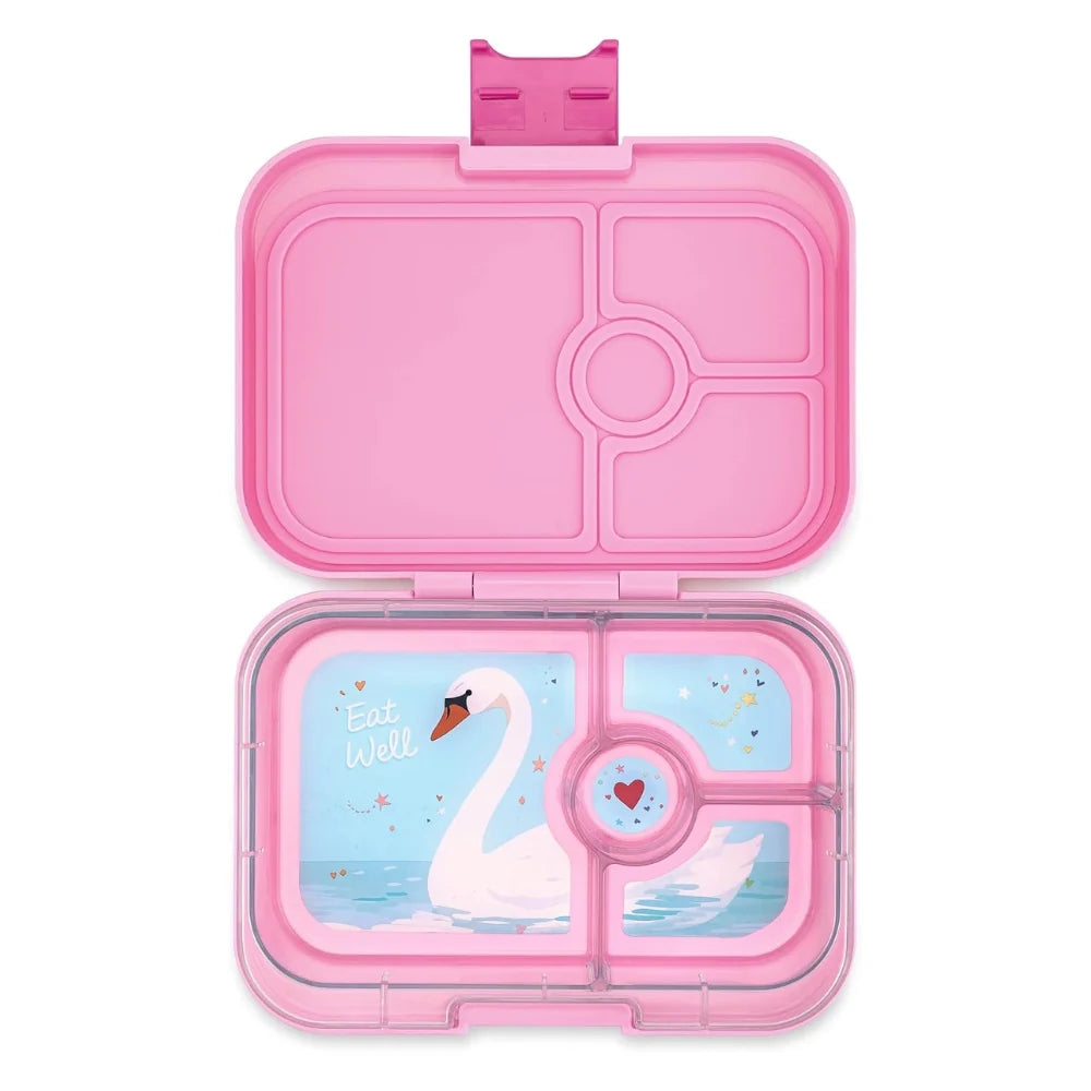 Caja almuerzo panino 4C Power Pink Cisne - Yumbox