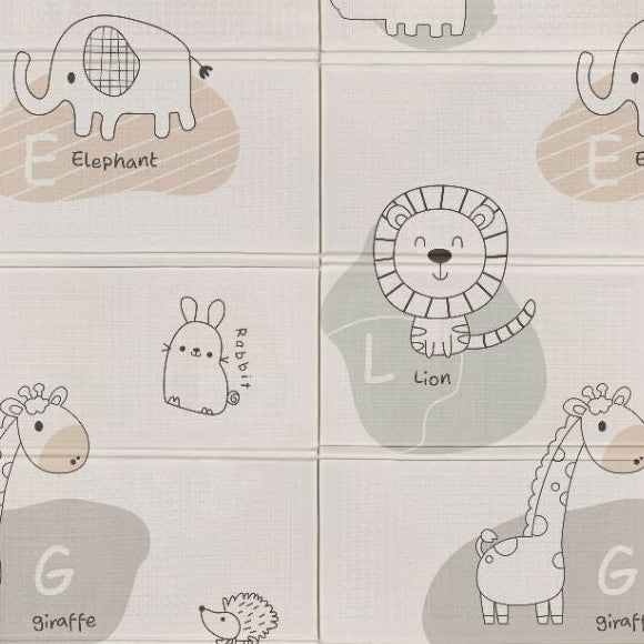 Alfombra de juegos bebé L Trendy Animal Grises - MS
