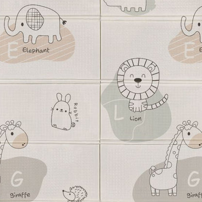 Alfombra de juegos bebé L Trendy Animal Grises - MS