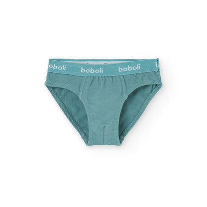 Calzoncillos Slip Rayas y dados azul - Boboli