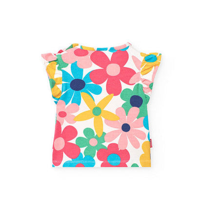 Camiseta punto estampada flores Boboli