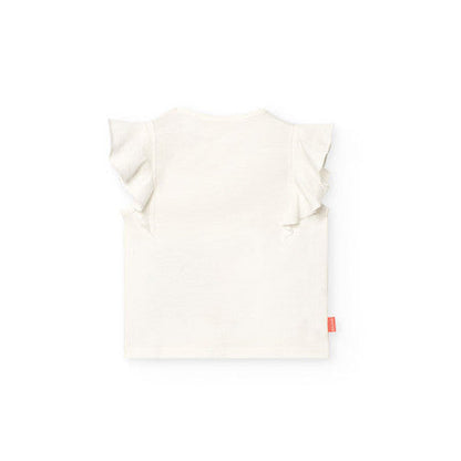 Camiseta punto con estampado lentejuela Boboli