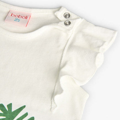 Camiseta punto con estampado lentejuela Boboli