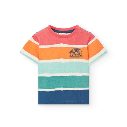 Camiseta multicolor Ride the waves niño - Boboli