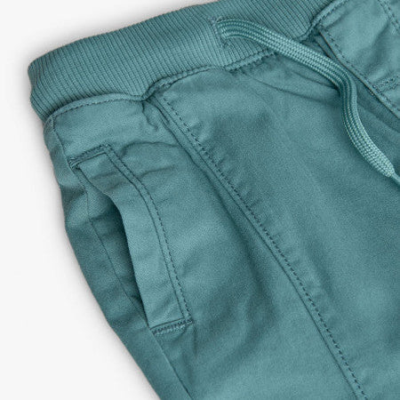 Pantalón niño punto elástico verde - Boboli