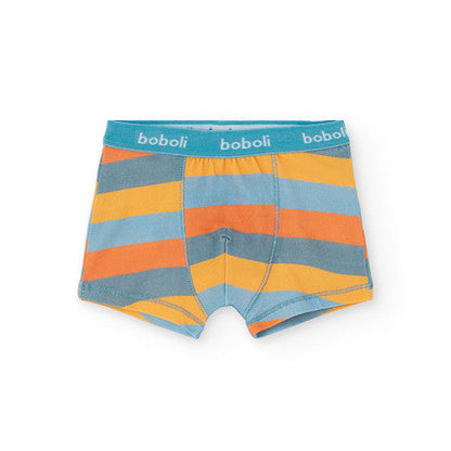 Calzoncillos boxers Rayas y dados azul - Boboli