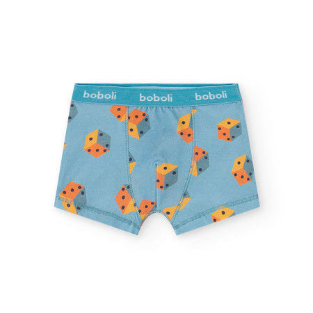 Calzoncillos boxers Rayas y dados azul - Boboli
