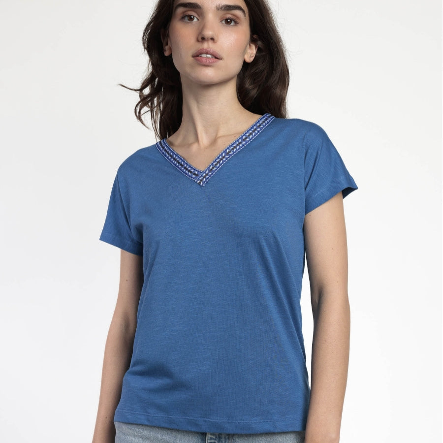 Camiseta Manga Caída Mexico azul - Admas