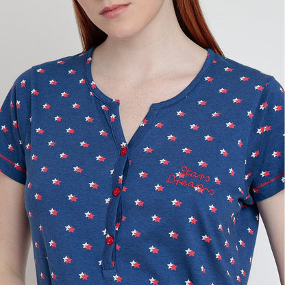 Camisón Manga Corta Stares Dreams - Admas