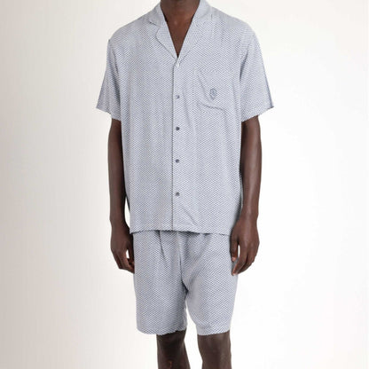 Pijama abierto Manga Corta azul - Admas