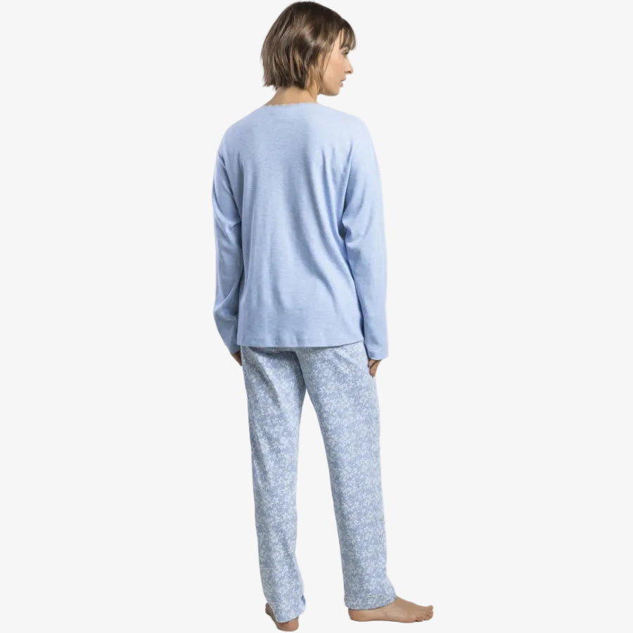 Pijama Mujer Classic Edition Celeste – Admas