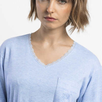 Pijama Mujer Classic Edition Celeste – Admas