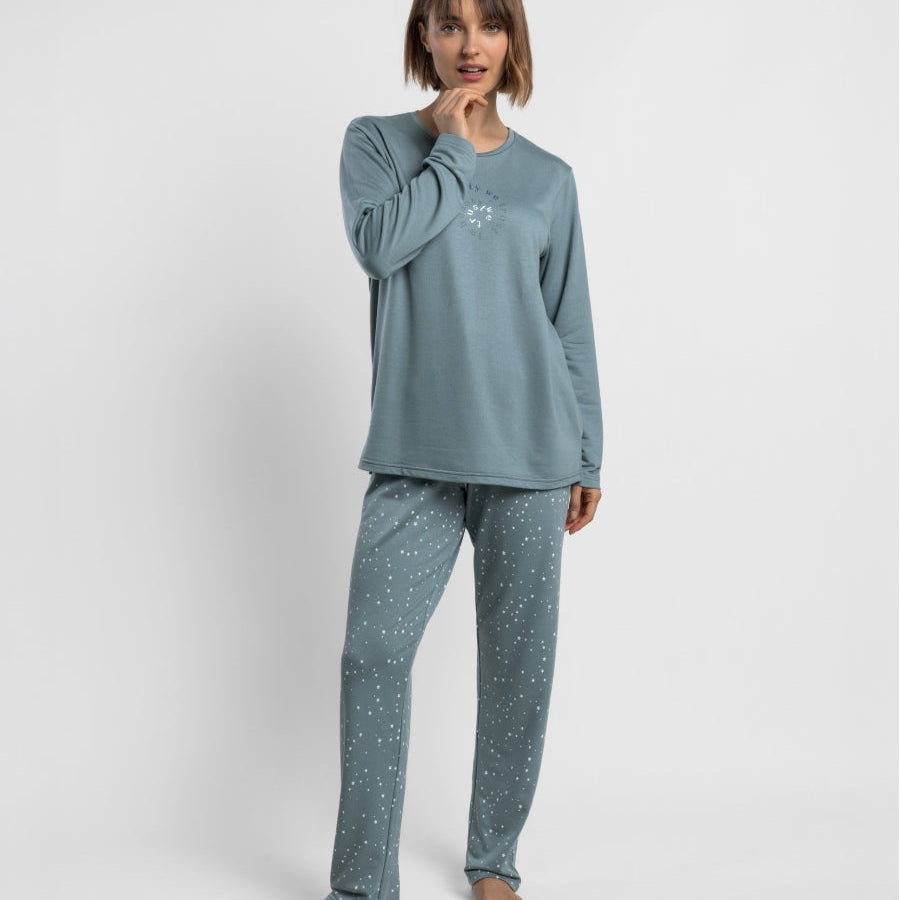 Pijama Mujer Water Stars Cobalto – Admas