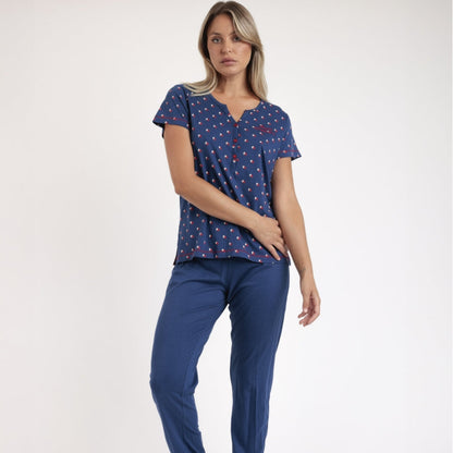 Pijama Manga Corta y pantalón largo Stares Dreams - Admas