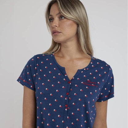 Pijama Manga Corta y pantalón largo Stares Dreams - Admas