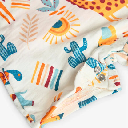 Conjunto peto y camisa animales naranja - Boboli