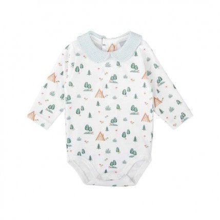 Body blanco cuello bebé Refugio - Babidu