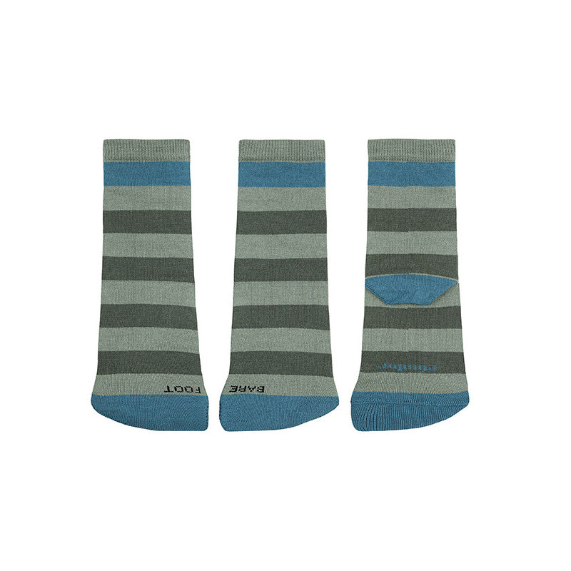 Calcetines Barefoot Listado verde liquen Condor