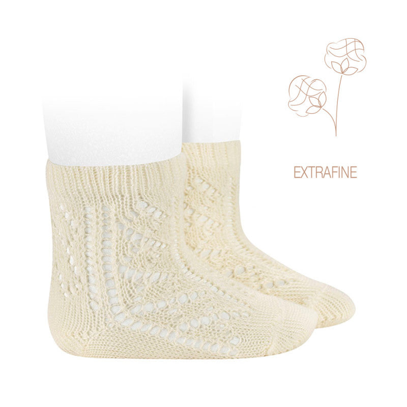 Calcetines Cava perlé con calado extrafino - Cóndor