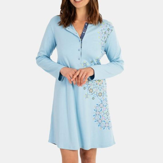 Camisón mandala celeste Massana
