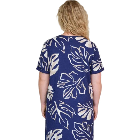 Camisón manga corta estampado vegetal - Massana