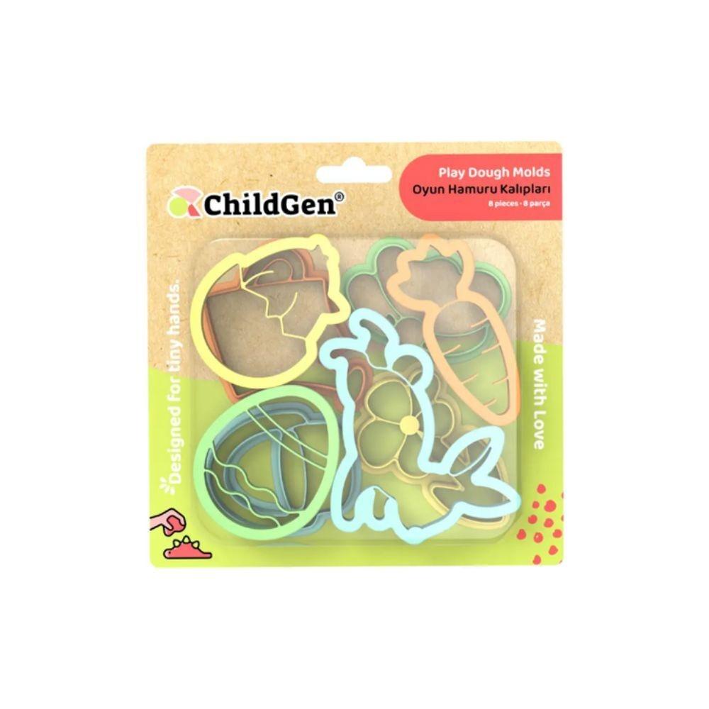 Moldes Spring Para Arena/Plastilina 8 ud. - ChildGen