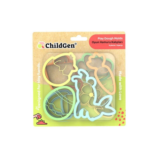 Moldes Spring Para Arena/Plastilina 8 ud. - ChildGen